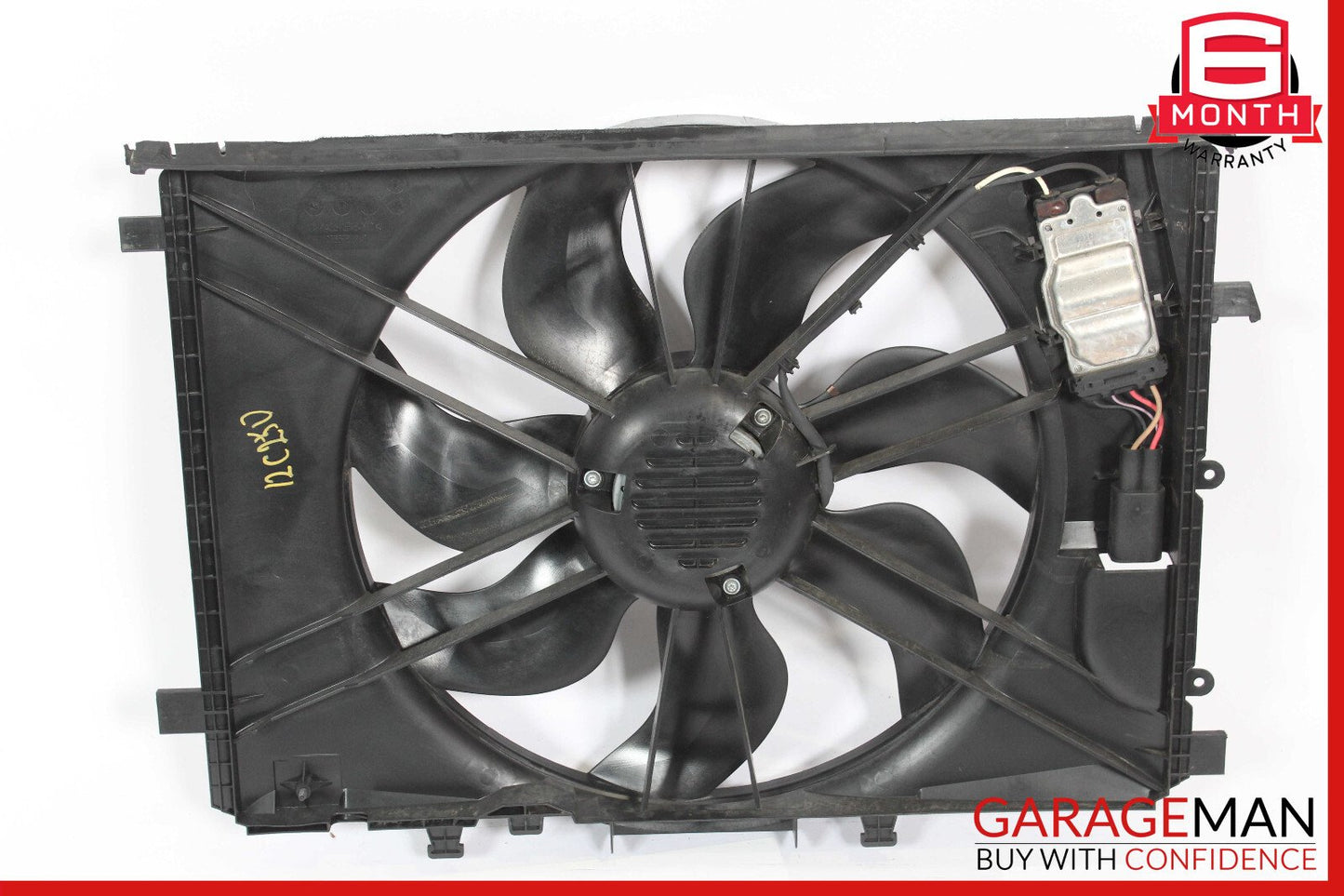 08-18 Mercedes SLK350 CLS400 C350 Engine Cooling Fan Shroud Motor Assembly