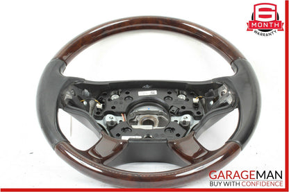 07-10 Mercedes S550 CL550 4 Spoke Steering Wheel w/ Paddle Shifters Black Wood