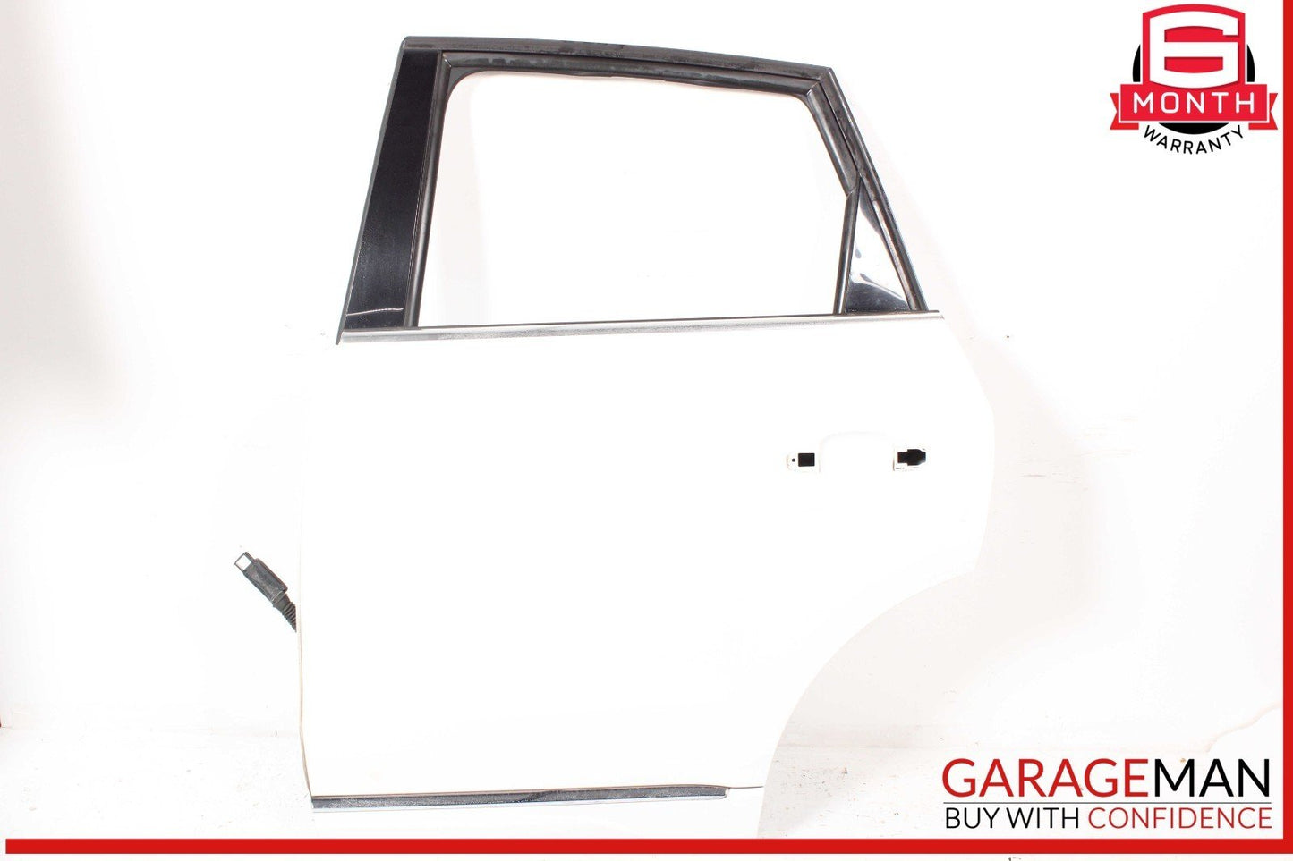 09-17 Audi Q5 SQ5 Rear Left Exterior Door Shell Frame Panel White OEM