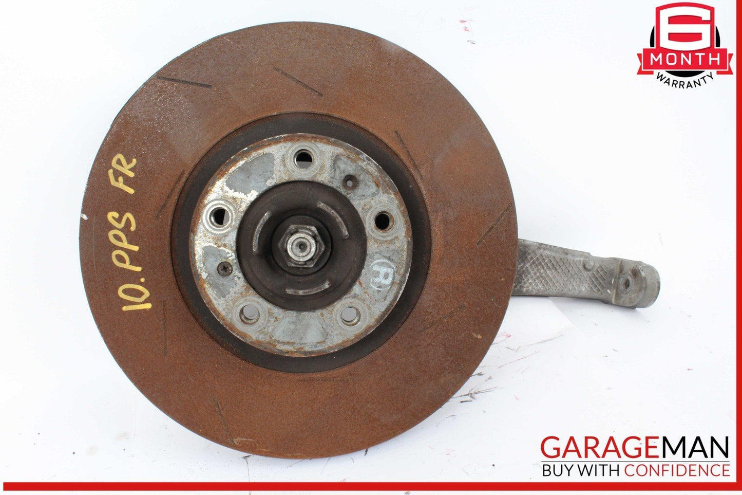 10-16 Porsche Panamera 970 Front Right Side Spindle Knuckle w/ Rotor Disc OEM