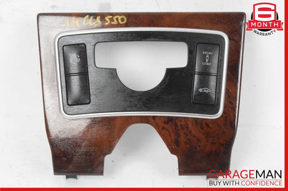 12-14 Mercedes W218 CLS500 Center Console Switch Trim Bezel Cover Wood OEM