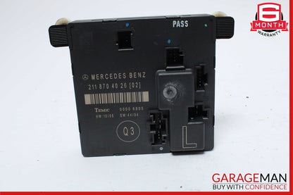 03-09 Mercedes W211 E350 E500 E550 Door Control Module Unit Rear Left Side
