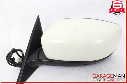 14-17 Maserati Quattroporte S Q4 Front Left Side Door Rear View Mirror White OEM