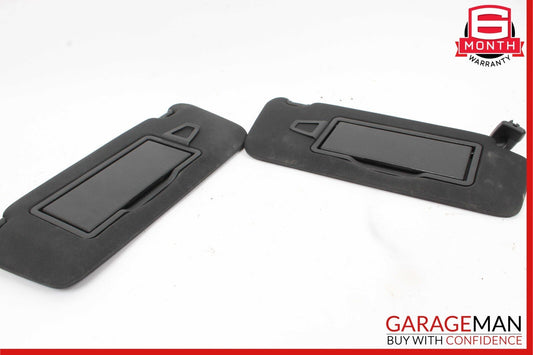 08-14 Mercedes C250 C350 Front Right and Left Sunvisor Sun Visor Cover Set Black