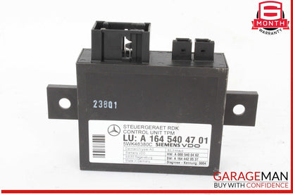 06-13 Mercedes W251 R350 4MATIC TPMS Tire Pressure Control 1645404701 OEM
