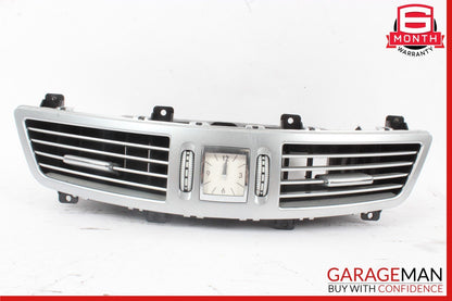 07-13 Mercedes W221 S550 S450 Center Dash A/C Air Vent Trim Clock Assembly OEM