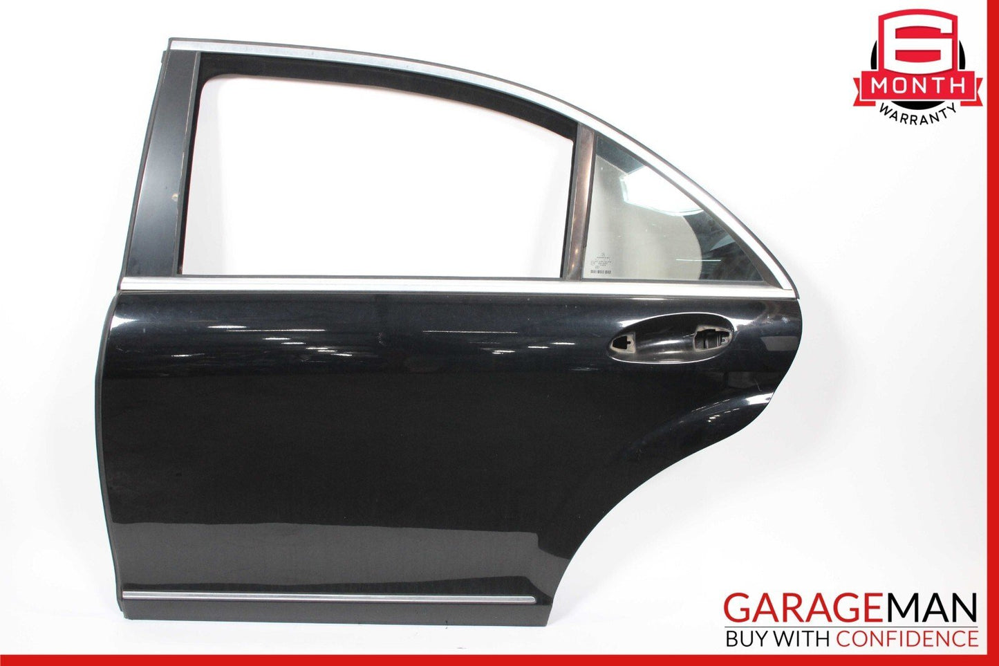 07-13 Mercedes W221 S550 S600 Rear Left Driver Side Exterior Door Shell Black