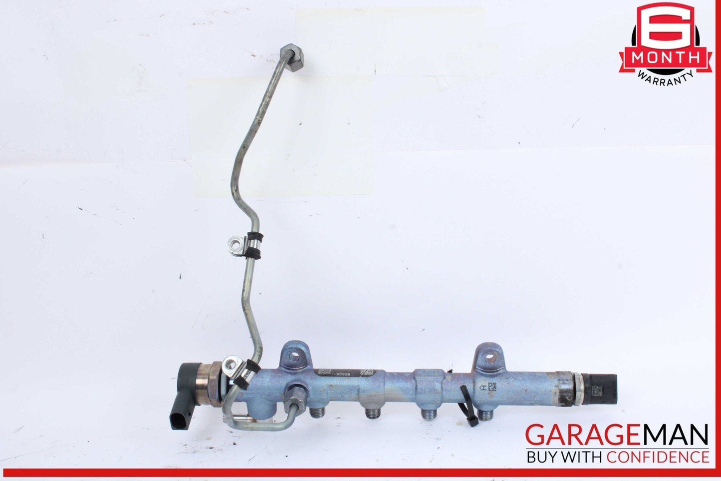 13-15 Mercedes X204 GLK250 Engine Fuel Injector Rail Bosch 6510701595 OEM