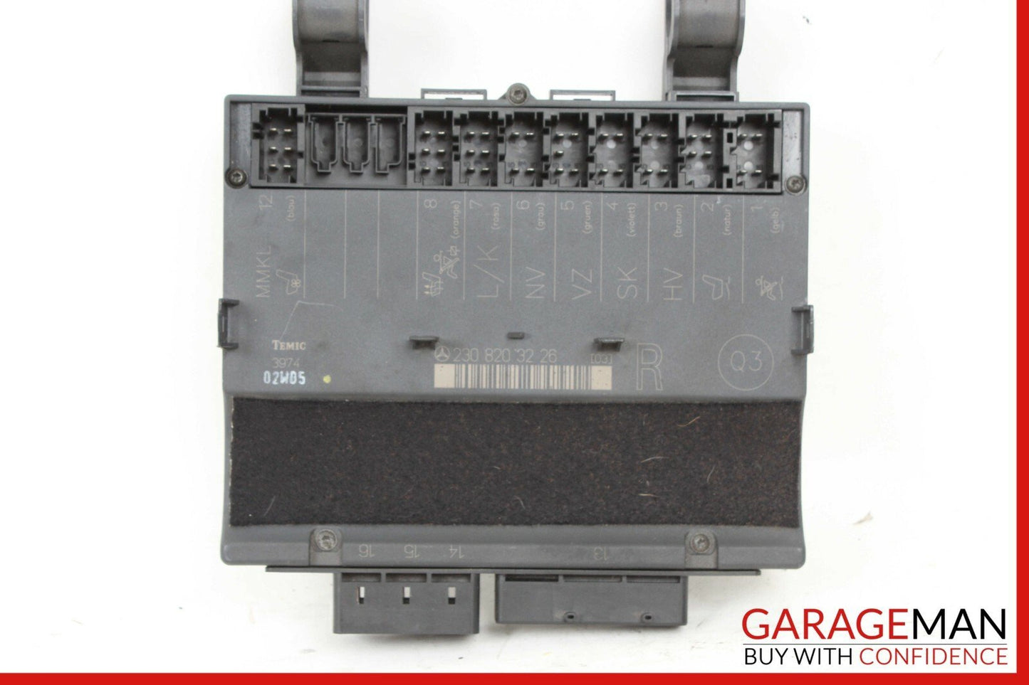 03-08 Mercedes R230 SL500 Front Right Passenger Side Under Seat Control Module