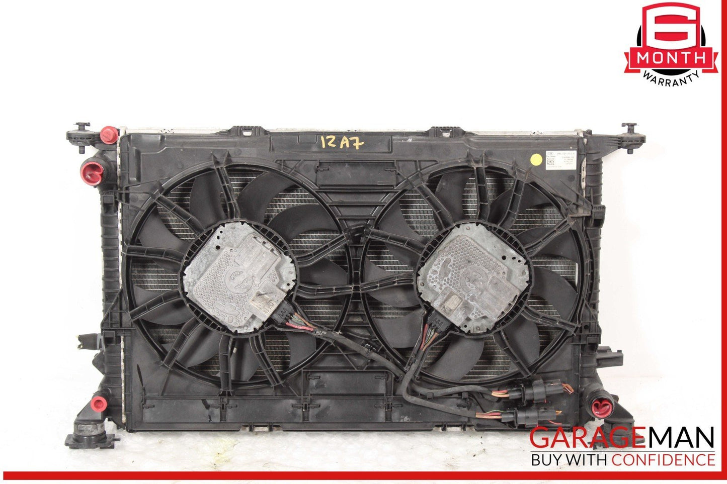 12-18 Audi A7 A6 Engine Radiator Condenser Cooler Fan Assembly OEM
