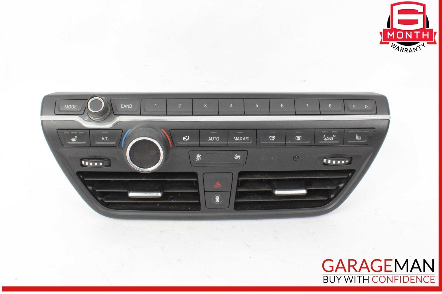 14-21 BMW i3 Hybrid Radio & AC A/C Climate Control Switch Panel 9379125 OEM
