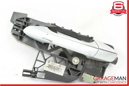 07-13 Mercedes W221 S550 Rear Left Exterior Door Handle Keyless Go Silver OEM