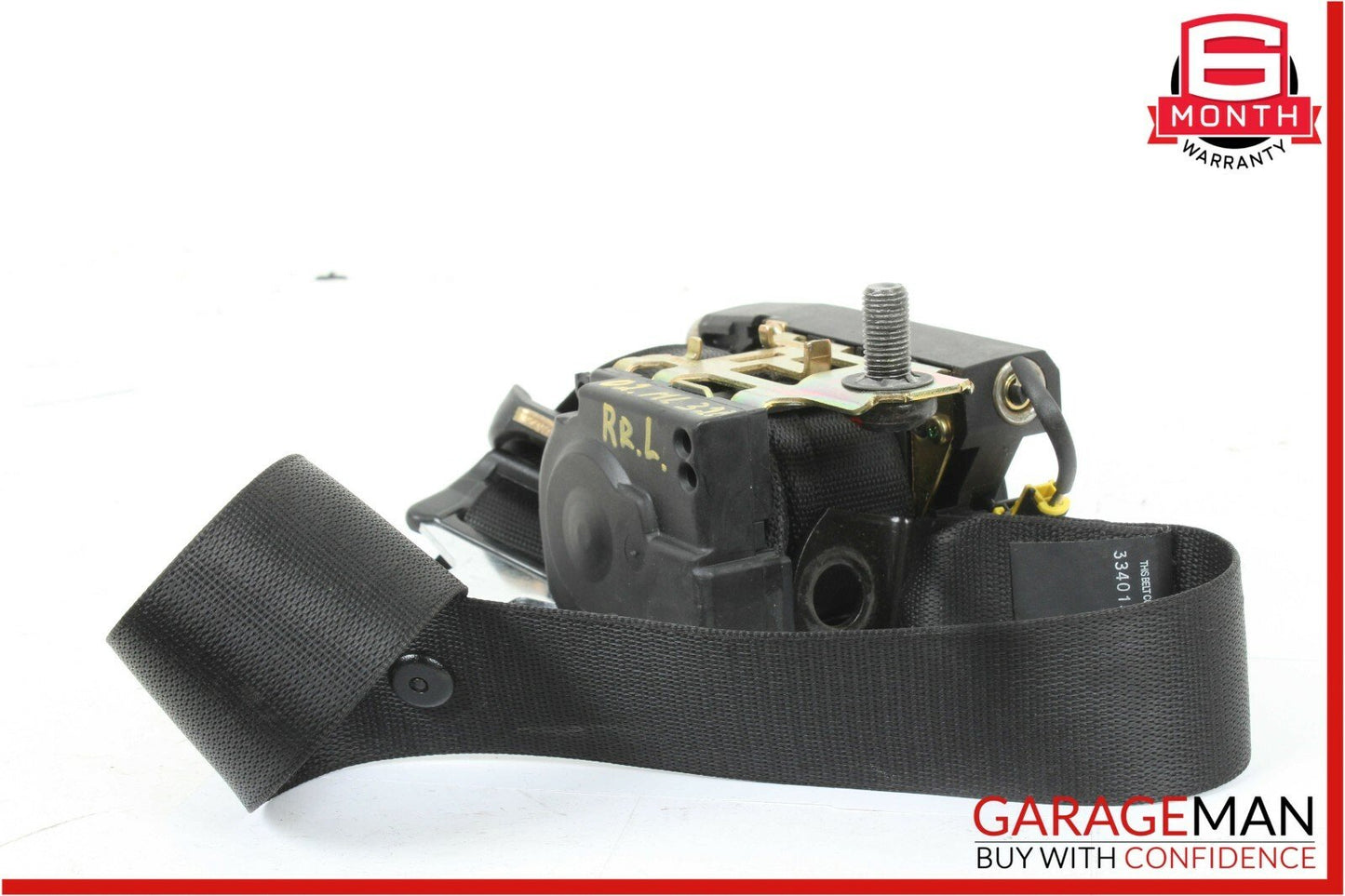 98-05 Mercedes W163 ML320 ML500 Rear Left Side Seat Belt Retractor Black OEM