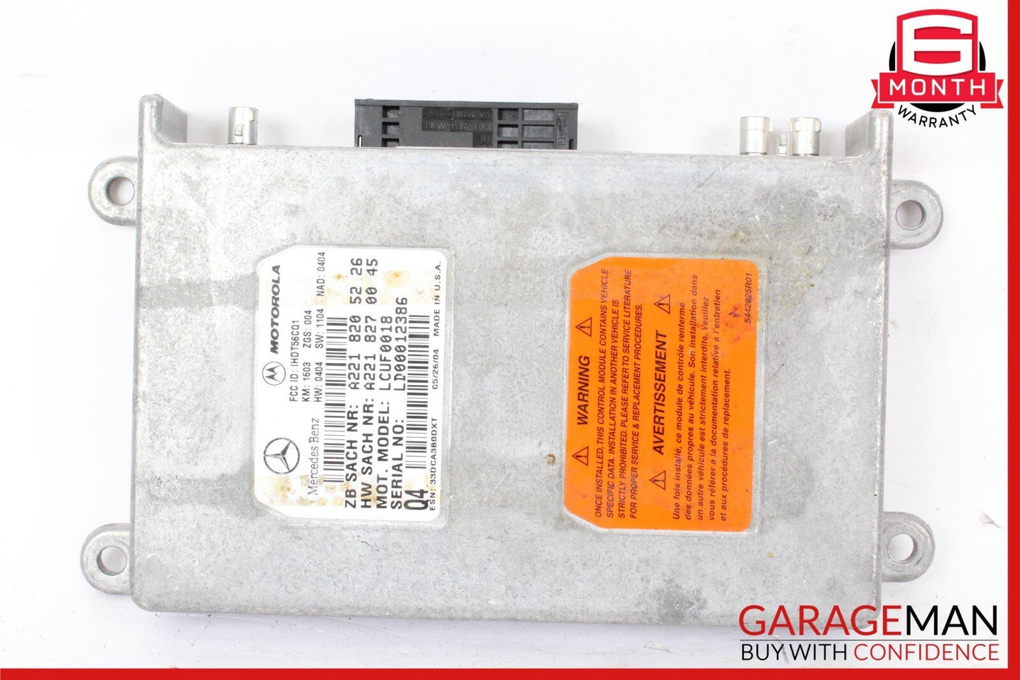 00-12 Mercedes W220 S430 SL500 Voice Communication Control Module OEM