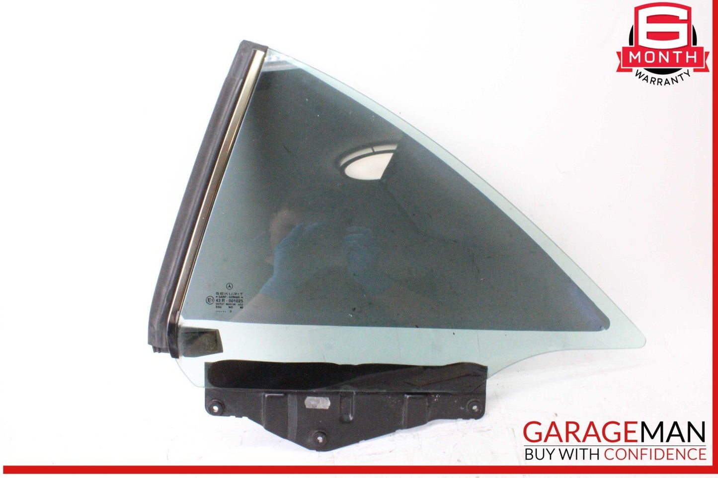 03-12 Mercedes R230 SL500 SL55 AMG Rear Left Side Quarter Window Glass OEM