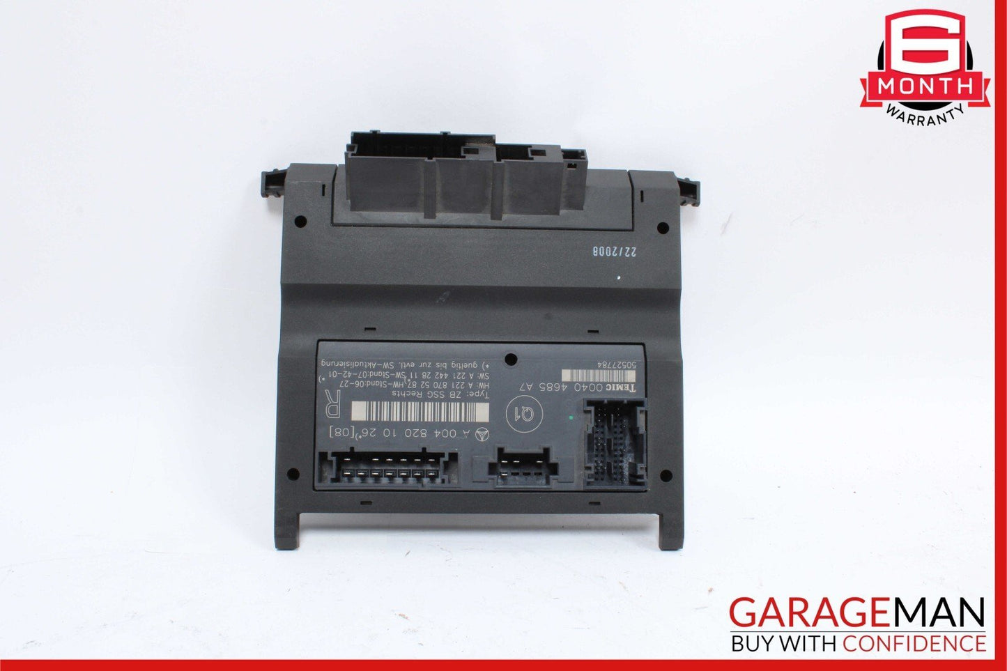 07-13 Mercedes W221 S550 S400 S65 AMG Front Right Side Under Seat Control Unit