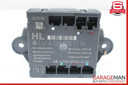 09-12 Mercedes X204 GLK350 C350 Rear Left Side Door Control Module Unit OEM