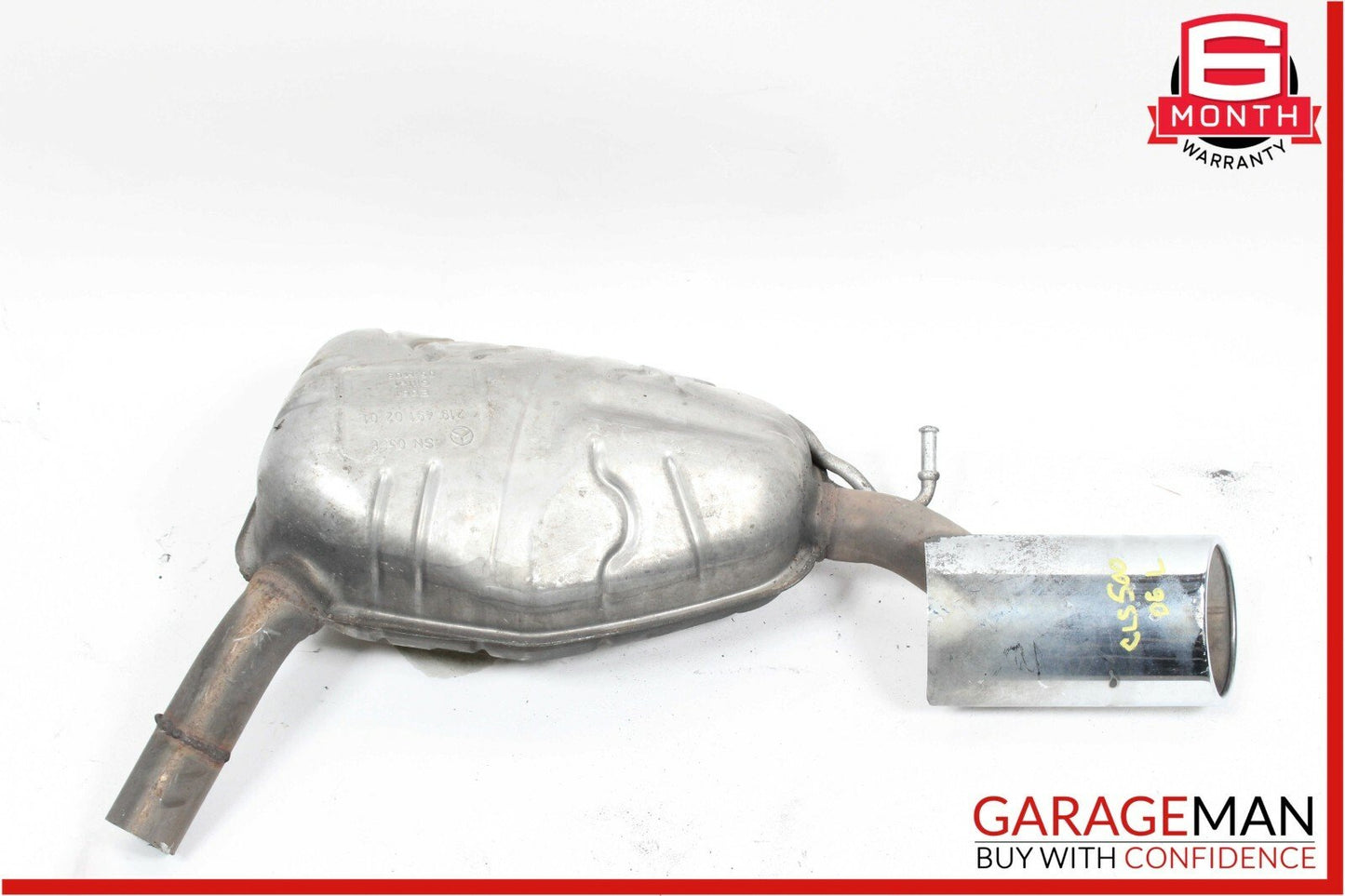 06-08 Mercedes W219 CLS500 CLS550 AMG Exhaust Muffler Left Driver Side OEM