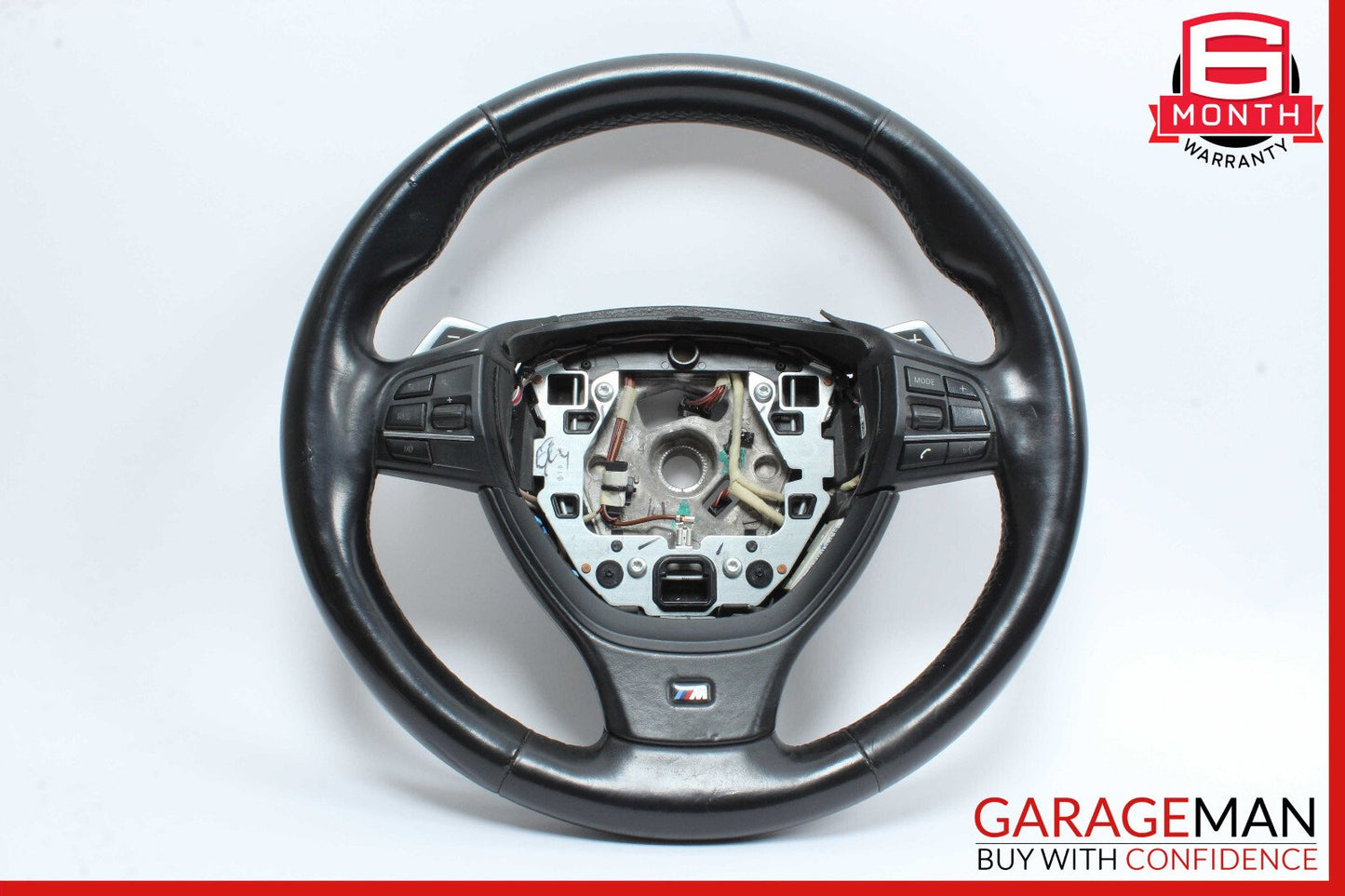 13-19 BMW 650i F06 Steering Wheel Black OEM