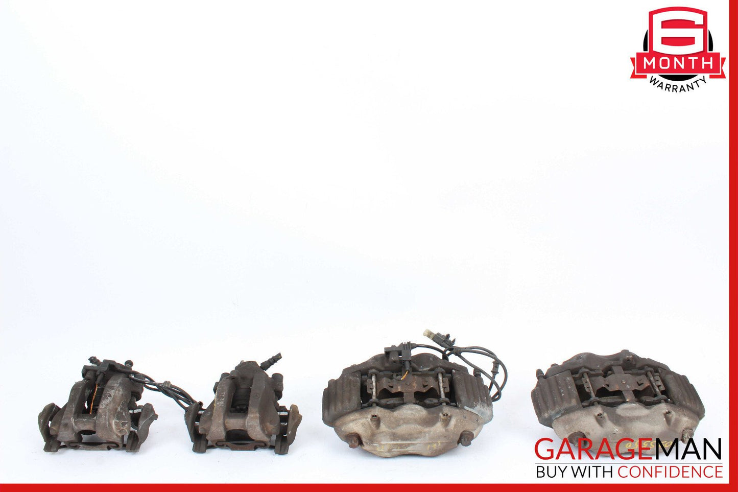 07-09 Mercedes W221 S550 CL600 Front & Rear Complete Brake Caliper Calipers Set