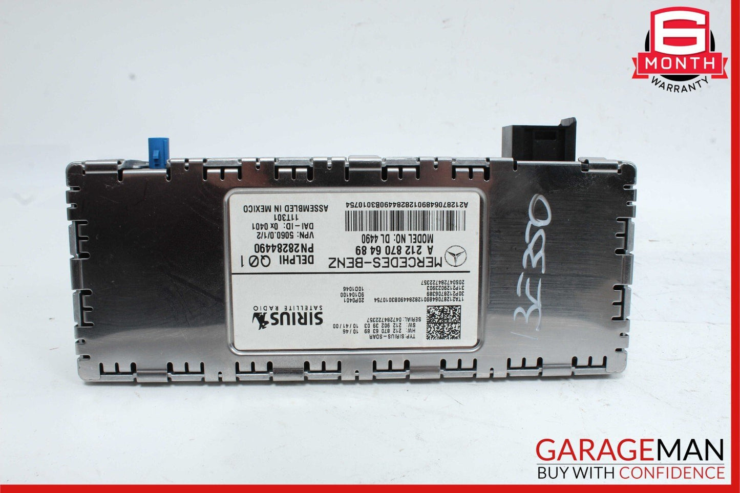 Mercedes E350 SLK250 GL550 Sirius Satellite Radio Receiver Module 2128706489