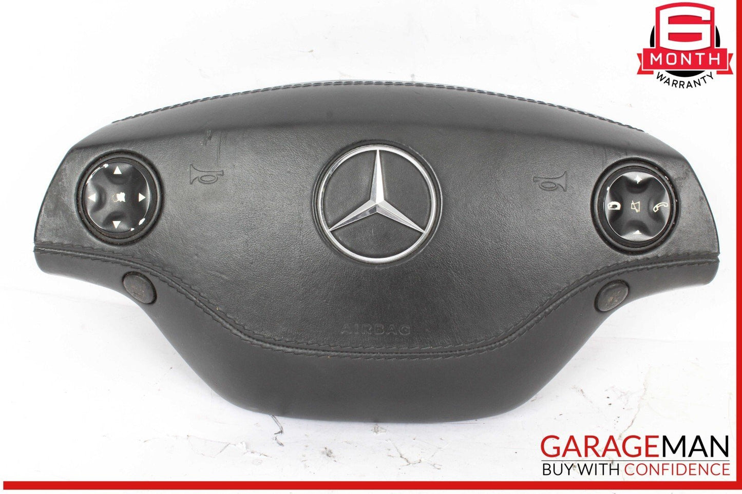 07-10 Mercedes W221 S550 CL550 Steering Wheel Airbag Air Bag Assembly Black OEM