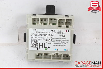 15-18 Mercedes W205 C300 C400 Rear Left Driver Side Door Control Module Unit OEM