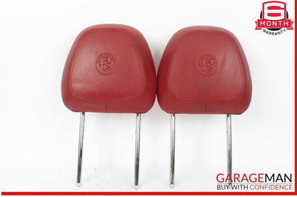 17-22 Alfa Romeo Giulia Front Left and Right Side Seat Headrest Head Rest Red