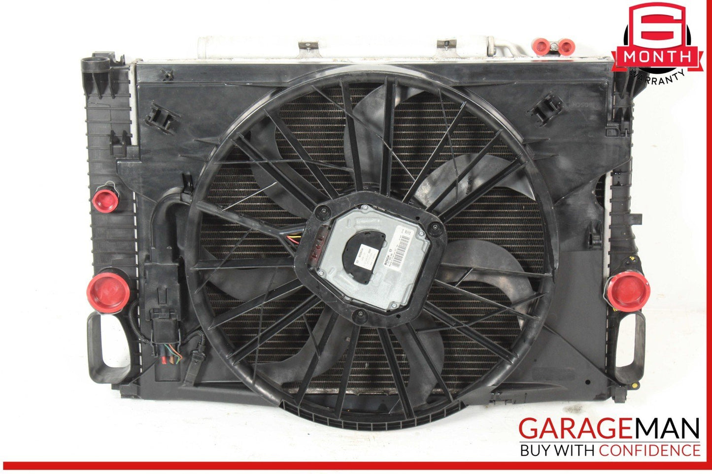 06-09 Mercedes W211 E350 Engine Cooling Radiator A/C AC Condenser Assembly OEM