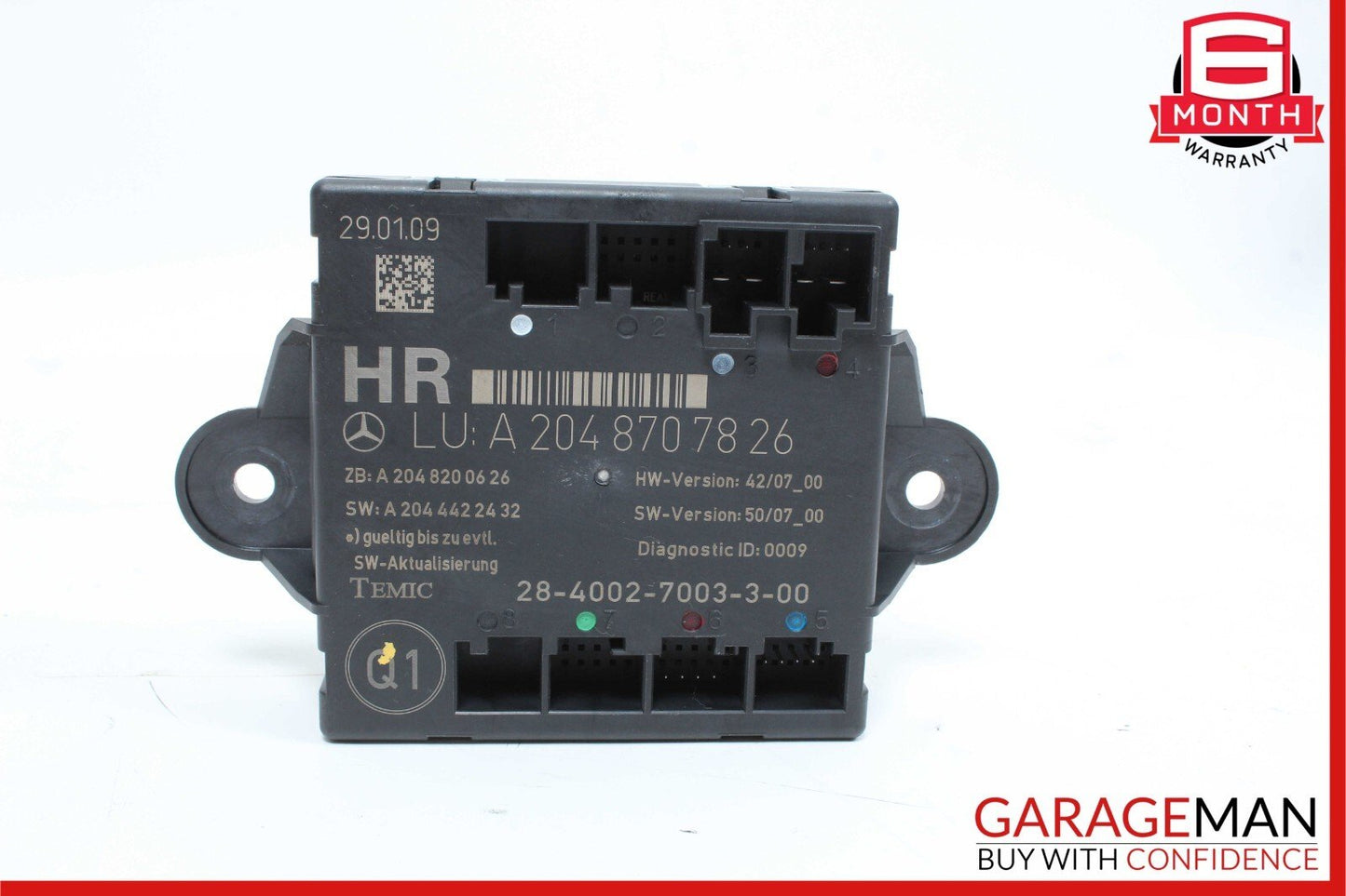 08-18 Mercedes W204 C300 CLS500 Rear Right Side Door Control Module OEM