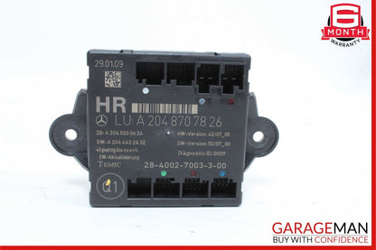 08-18 Mercedes W204 C300 CLS500 Rear Right Side Door Control Module OEM