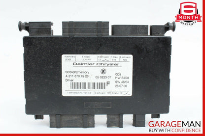 03-11 Mercedes X164 GL450 CLS350 ML550 Front Left Side Seat Control Module Unit