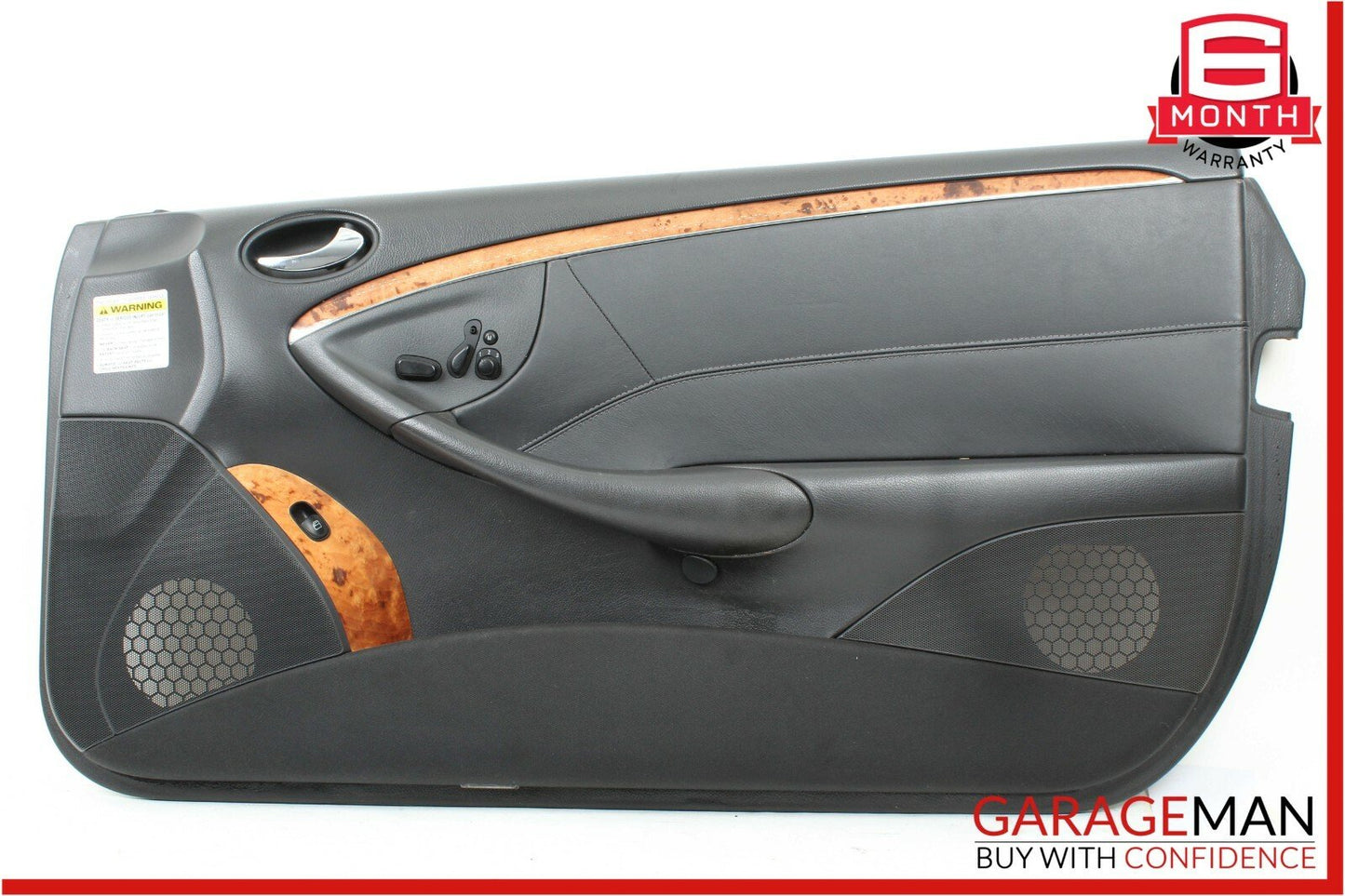 03-05 Mercedes W209 CLK55 AMG Complete Front Right Interior Door Panel Black OEM