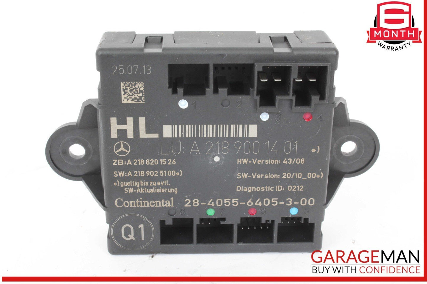 08-18 Mercedes W204 C250 Rear Left Side Door Control Module Unit OEM