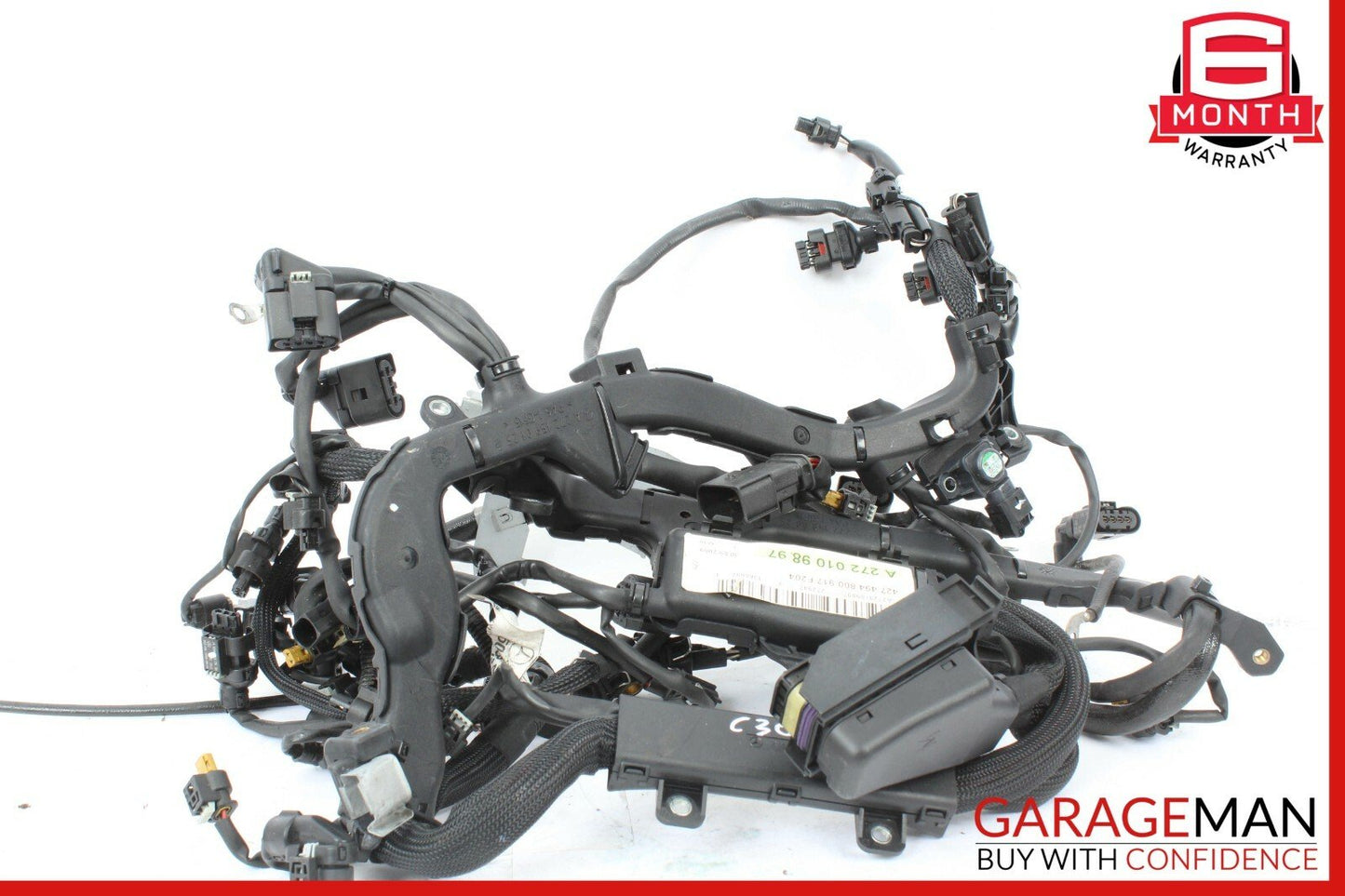 10-11 Mercedes W204 C300 3.0L Main Engine Motor Harness Wire Wiring Assembly OEM