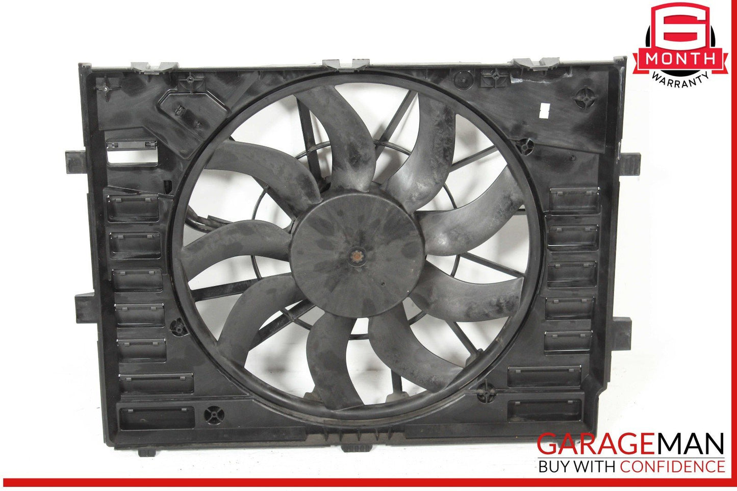 11-18 Porsche Cayenne 958 Engine Cooling Fan Motor Assembly 7P0121207A OEM