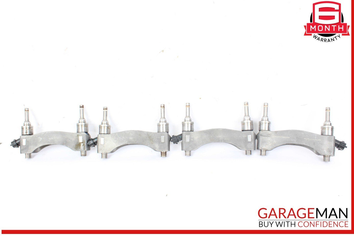 10-16 Porsche Panamera 970 Fuel Injector Rail Support Bracket Set w/ Injectors