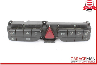 01-04 Mercedes W203 C32 AMG Dashboard Dash Hazard Light Control Switch Panel