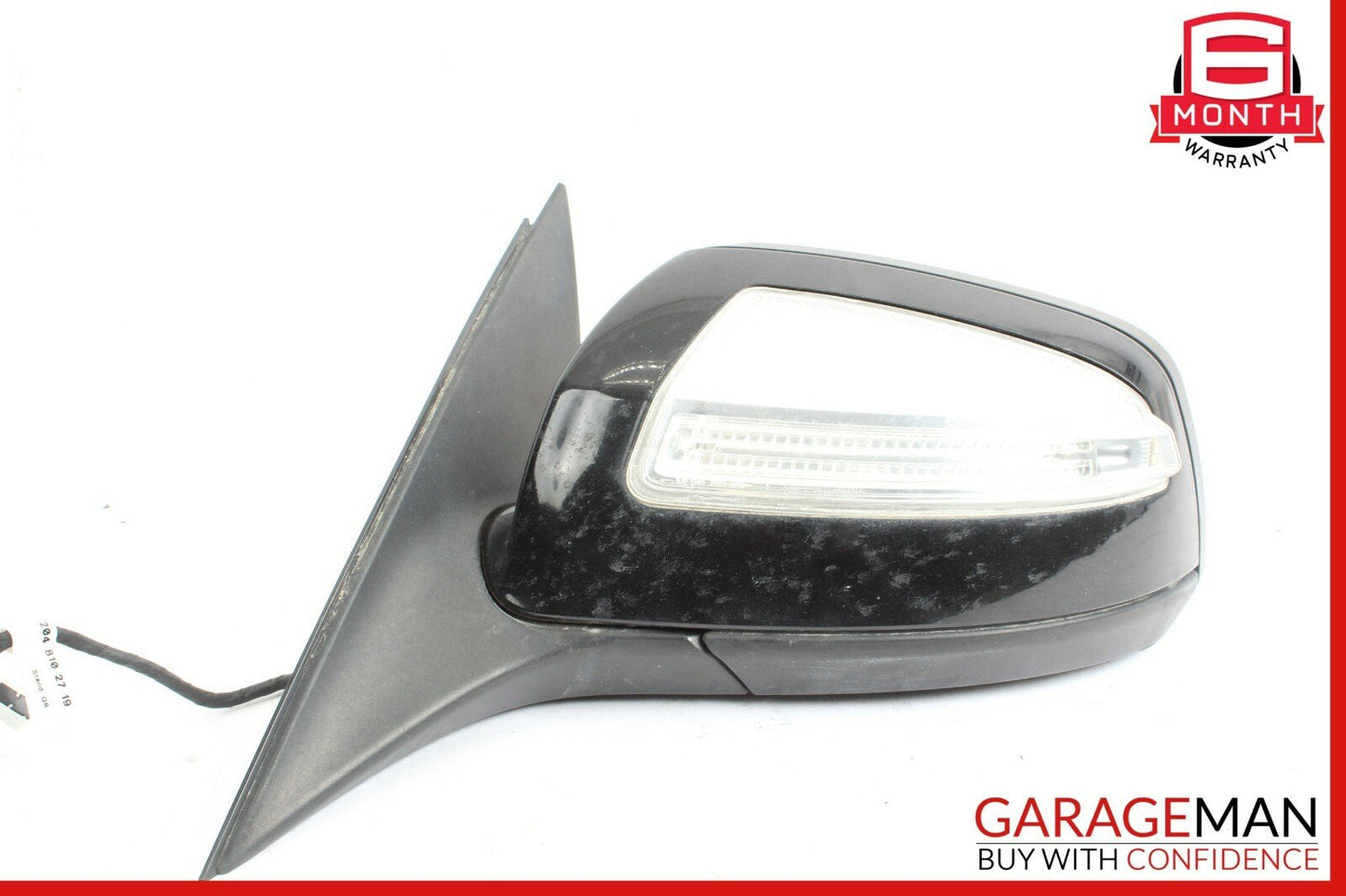 08-09 Mercedes W204 C280 C63 AMG Front Left Side Mirror Rear View Door Black