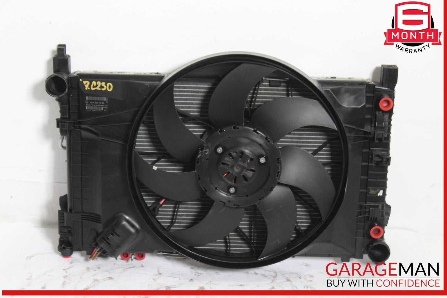 05-09 Mercedes W203 C230 C350 CLK350 Engine Radiator Cooling Fan Motor OEM