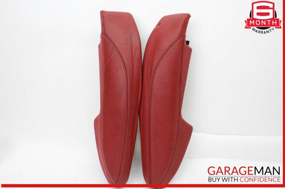 18-24 Audi S5 A5 Rear Left and Rear Right Side Seat Bolster Trim Panel Red OEM