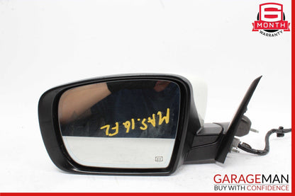 14-17 Maserati Ghibli Front Left Side Mirror Door Rear View Black/White OEM