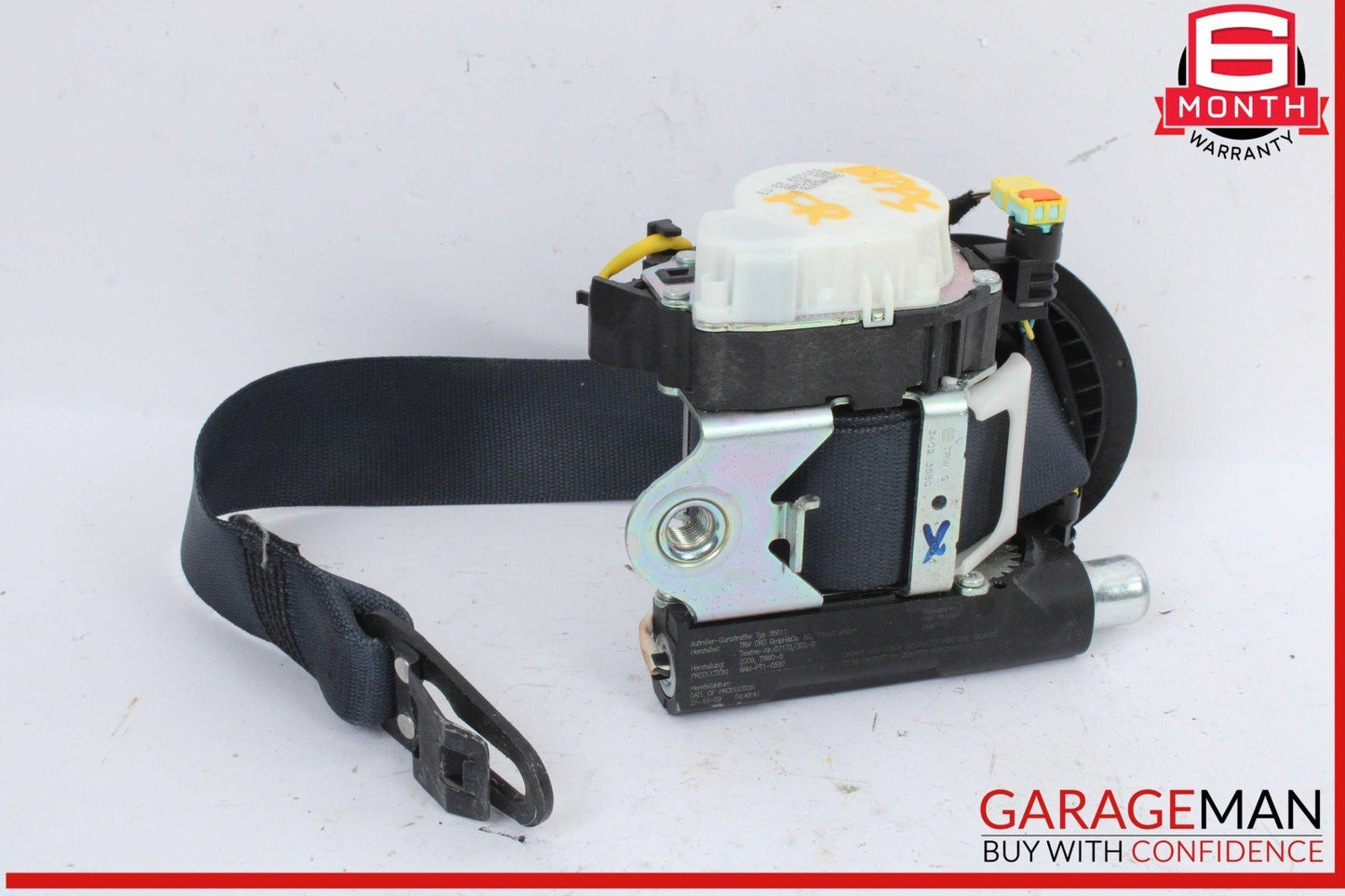 10-16 Porsche Panamera S 970 Front Right Passenger Side Seat Belt Blue OEM