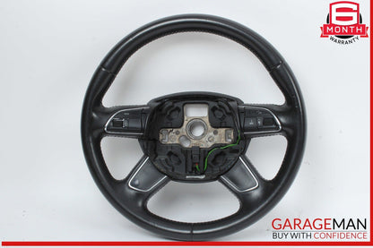 13-16 Audi A4 Front Left Driver Side Steering Wheel Black 4L0419091AC OEM