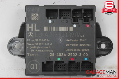 08-18 Mercedes W212 E350 C350 CLS550 Rear Left Side Door Control Module OEM
