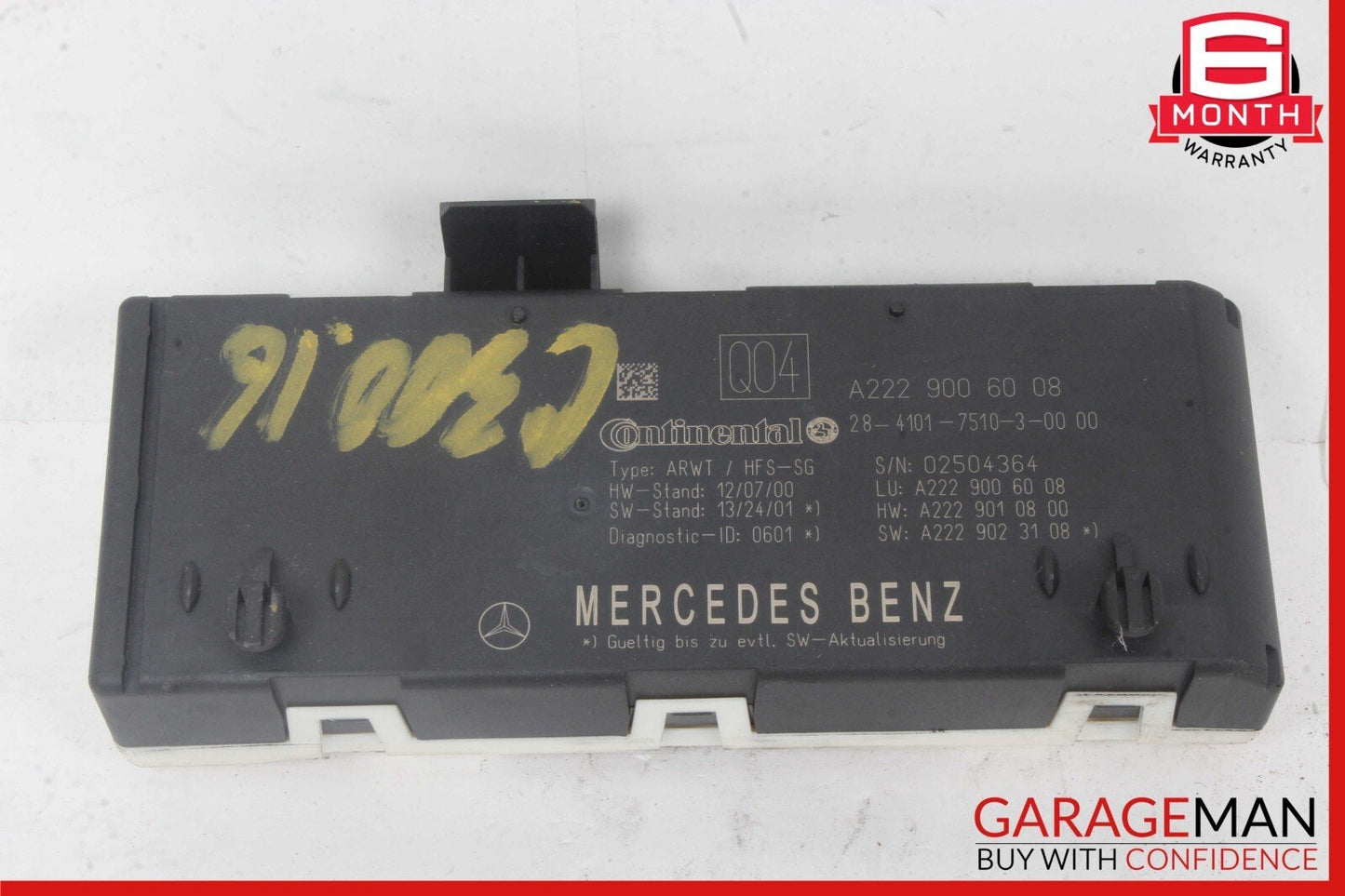 14-18 Mercedes W205 C300 S550 Trunk Lid Liftgate Tail Gate Control Module OEM