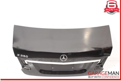 10-16 Mercedes W212 E350 E400 Sedan Rear Trunk Lid Deck Shell Panel Black OEM