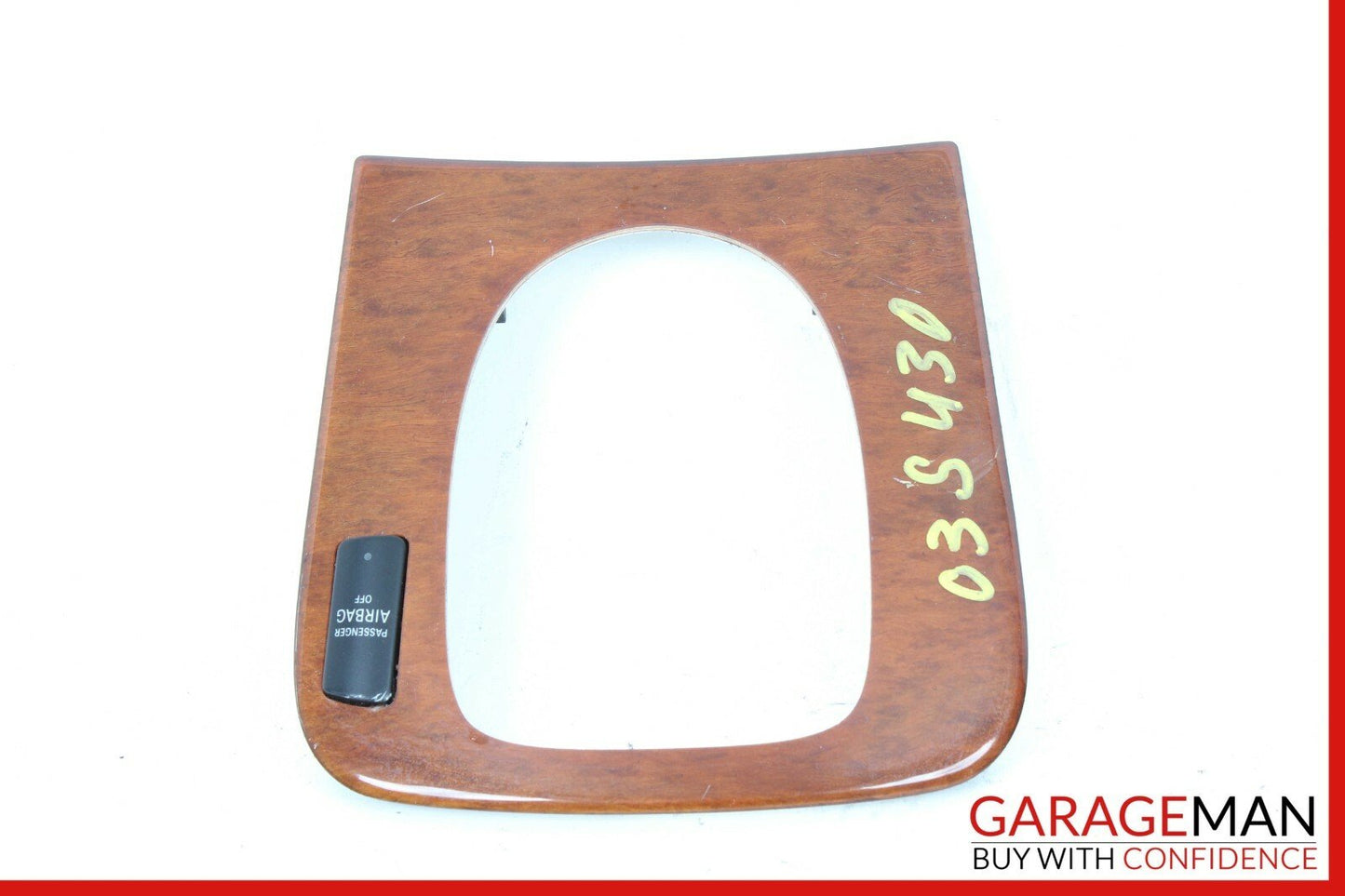 00-06 Mercedes W220 S430 Center Console Shift Shifter Trim Bezel Wood 2208218458