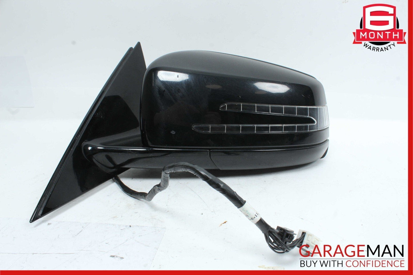 10-13 Mercedes W221 S550 S350 Front Left Side Mirror Door Rear View Black