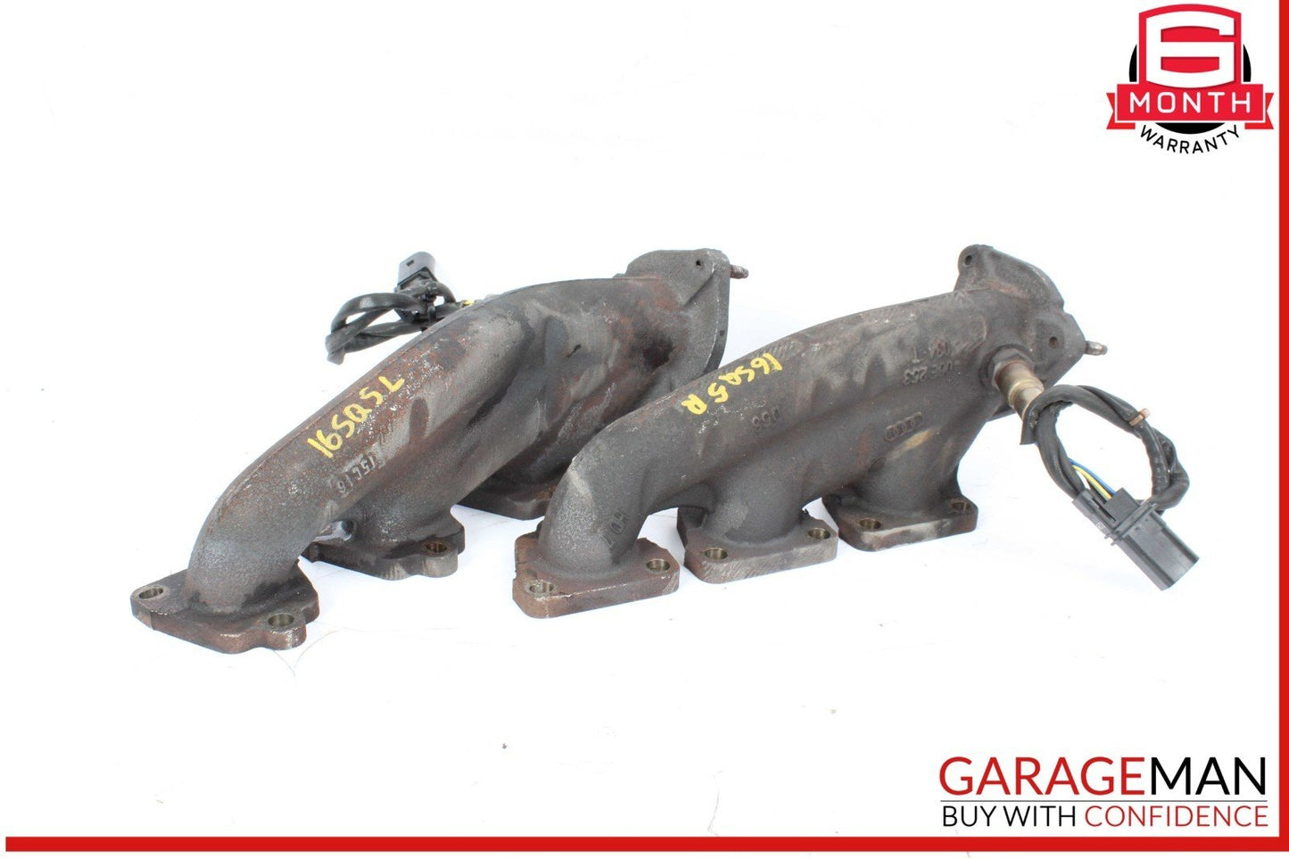 14-17 Audi SQ5 Left and Right Side Exhaust Manifold Header Set of 2 OEM